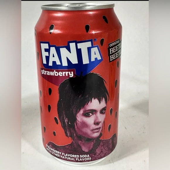 Beetlejuice Hunted Apple & Strawberry Limited Edition Sealed Soda Cans - Picture 3 of 3